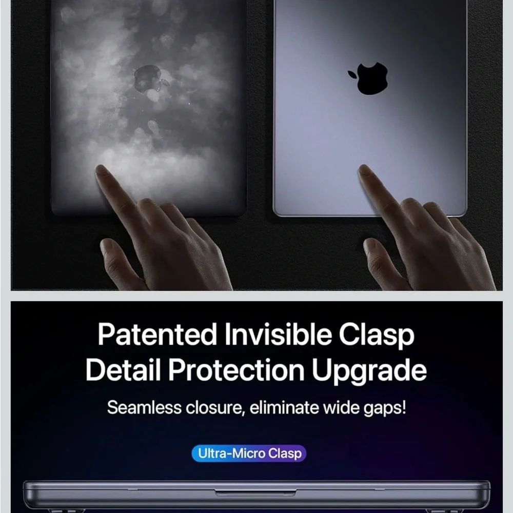 🏷️Protective Hard Shell Case for 14’ MacBook - Gray